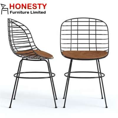 HM041 Wholesale Contemporary Modern Italian Design Luxury Hotel Restaurant Stainless Steel Metal Indoor Outdoor Dining Chair